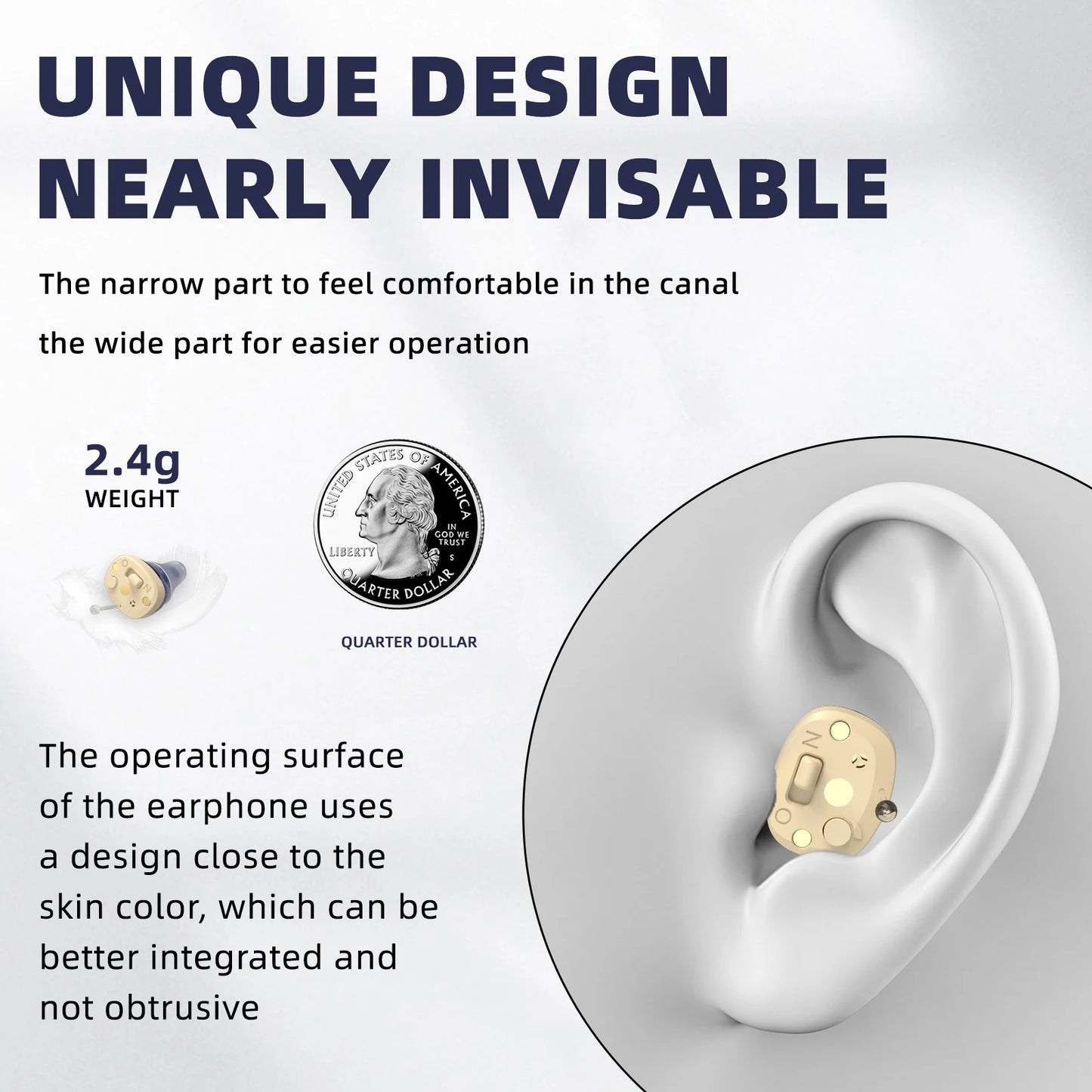 Affordable digital hearing aids with ergonomic design for seniors